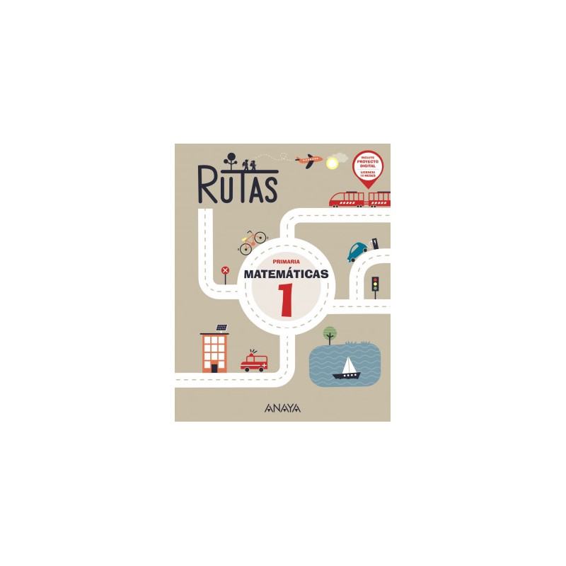 MATEMÁTICAS 1. RUTAS. (INCLUYE MATERIAL MANIPULATIVO)